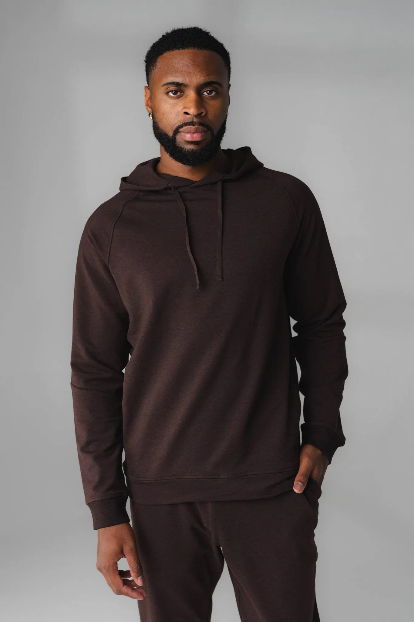 Vitality Studio® Uni Hoodie - Espresso Marl sold by Balance Athletica