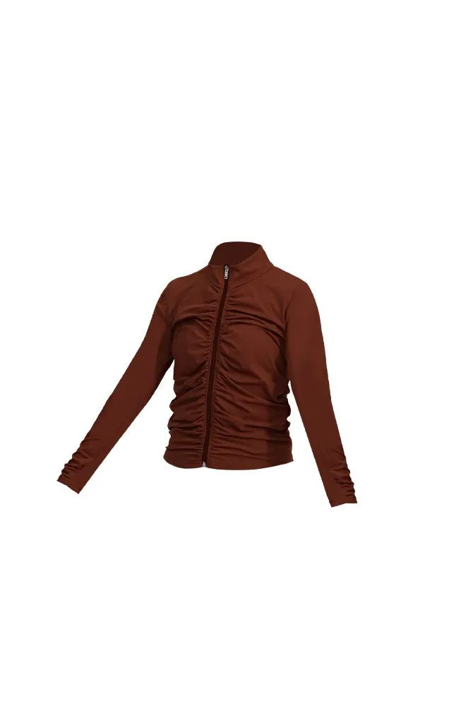 Cloud II™ Gather Jacket - Cinnamon sold by Balance Athletica product image thumbnail 2