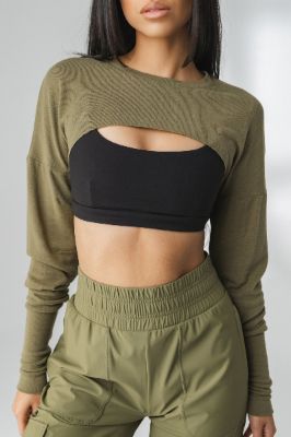 The Moda Top - Olive  - Revitalized sold by Balance Athletica