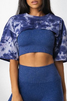 The Stella Tee - Sapphire - Revitalized made by Balance Athletica