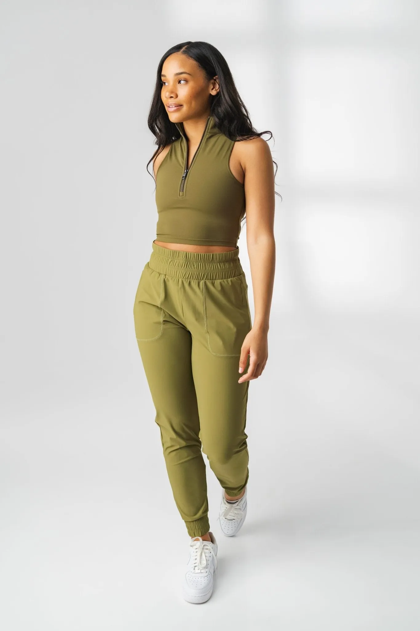 The Women's Swift Jogger - Olive sold by Balance Athletica product image thumbnail 4
