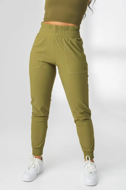 The Women's Swift Jogger - Olive sold by Balance Athletica