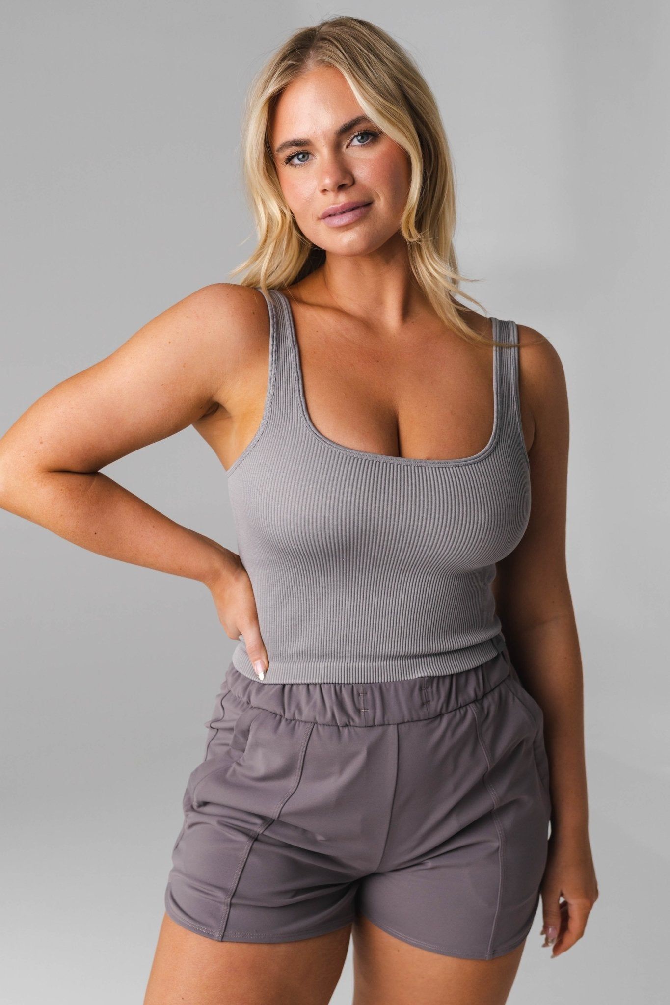 Vitality Synergy Square Tank - Slate - Revitalized sold by Balance Athletica