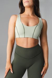 Cloud II™ Corset Bra - Sage Contrast sold by Balance Athletica