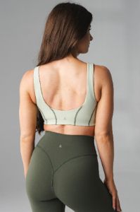 Cloud II™ Corset Bra - Sage Contrast sold by Balance Athletica