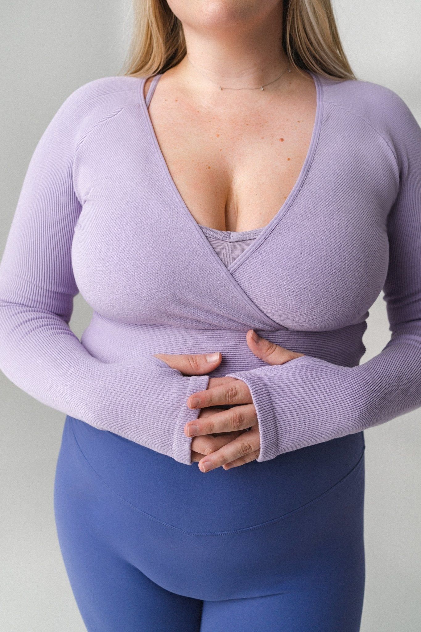 The Infinity Wrap Top - Celestite - Revitalized sold by Balance Athletica