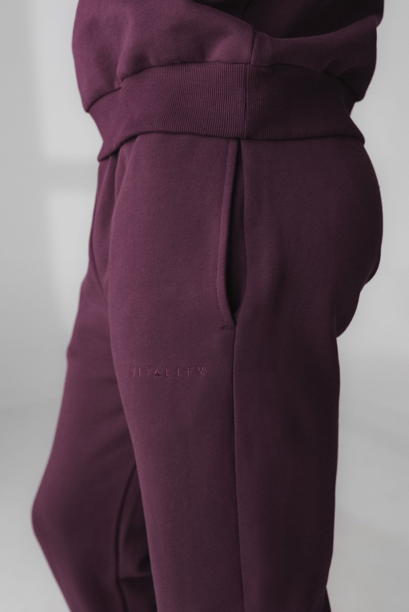 Cozy Jogger - Wine - Revitalized sold by Balance Athletica product image thumbnail 4