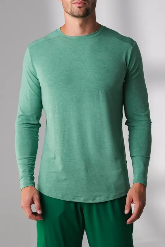 The Vital Long Sleeve Tee - Cedar Heather sold by Balance Athletica
