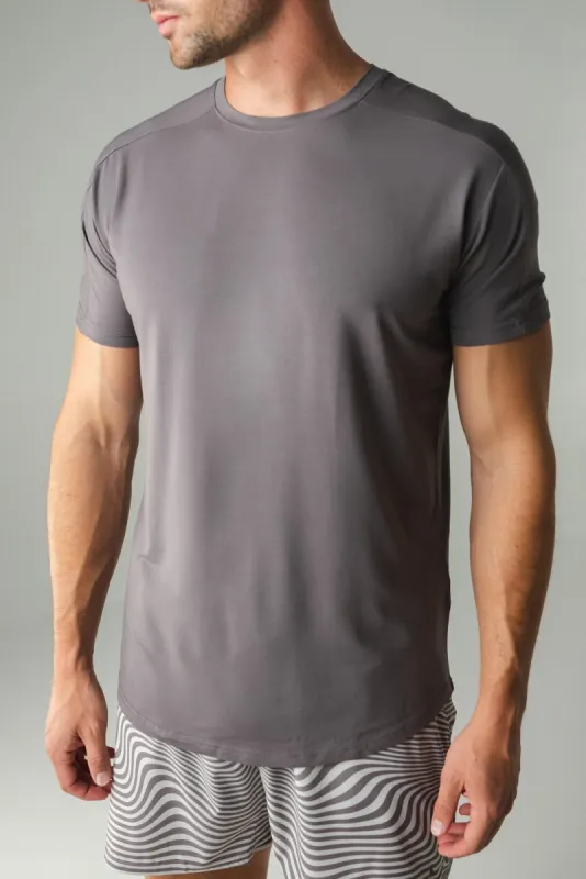 The Vital Tee - Pebble sold by Balance Athletica