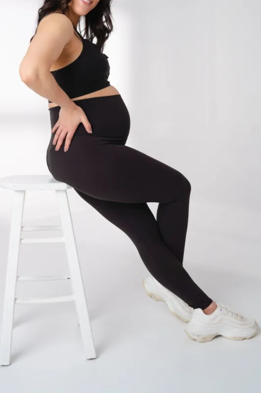 The Cloud Maternity Pant - Midnight made by Balance Athletica