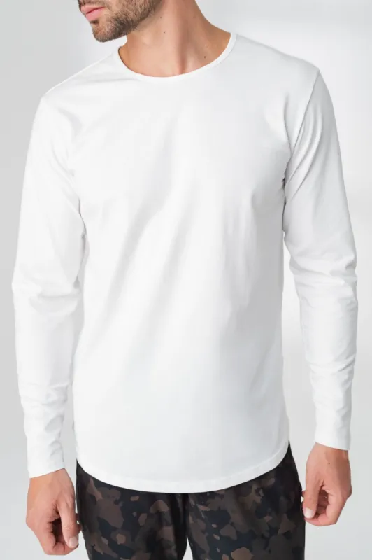 The Prospect Long Sleeve Tee - Snow made by Vitality