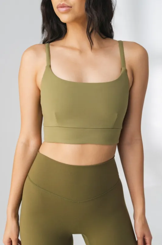 The Ignite Bra+ - Olive sold by Balance Athletica