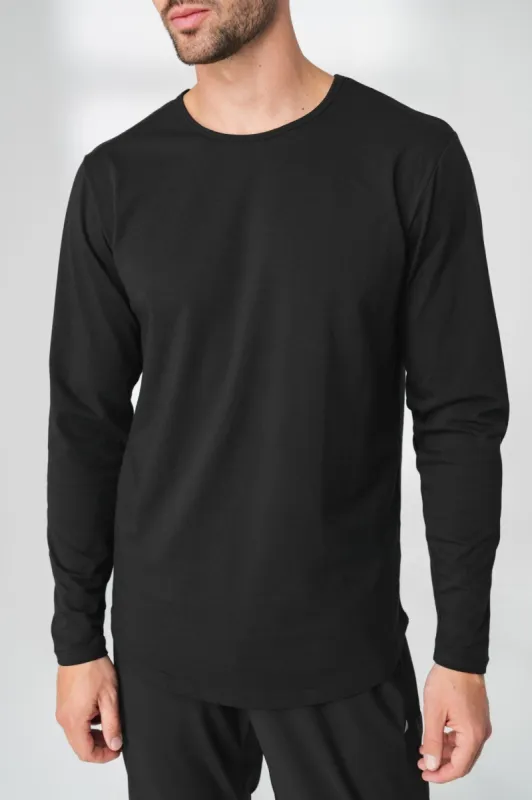 The Prospect Long Sleeve Tee - Midnight sold by Balance Athletica