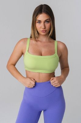 Cloud II™ Square Bra - Lime - Revitalized sold by Balance Athletica