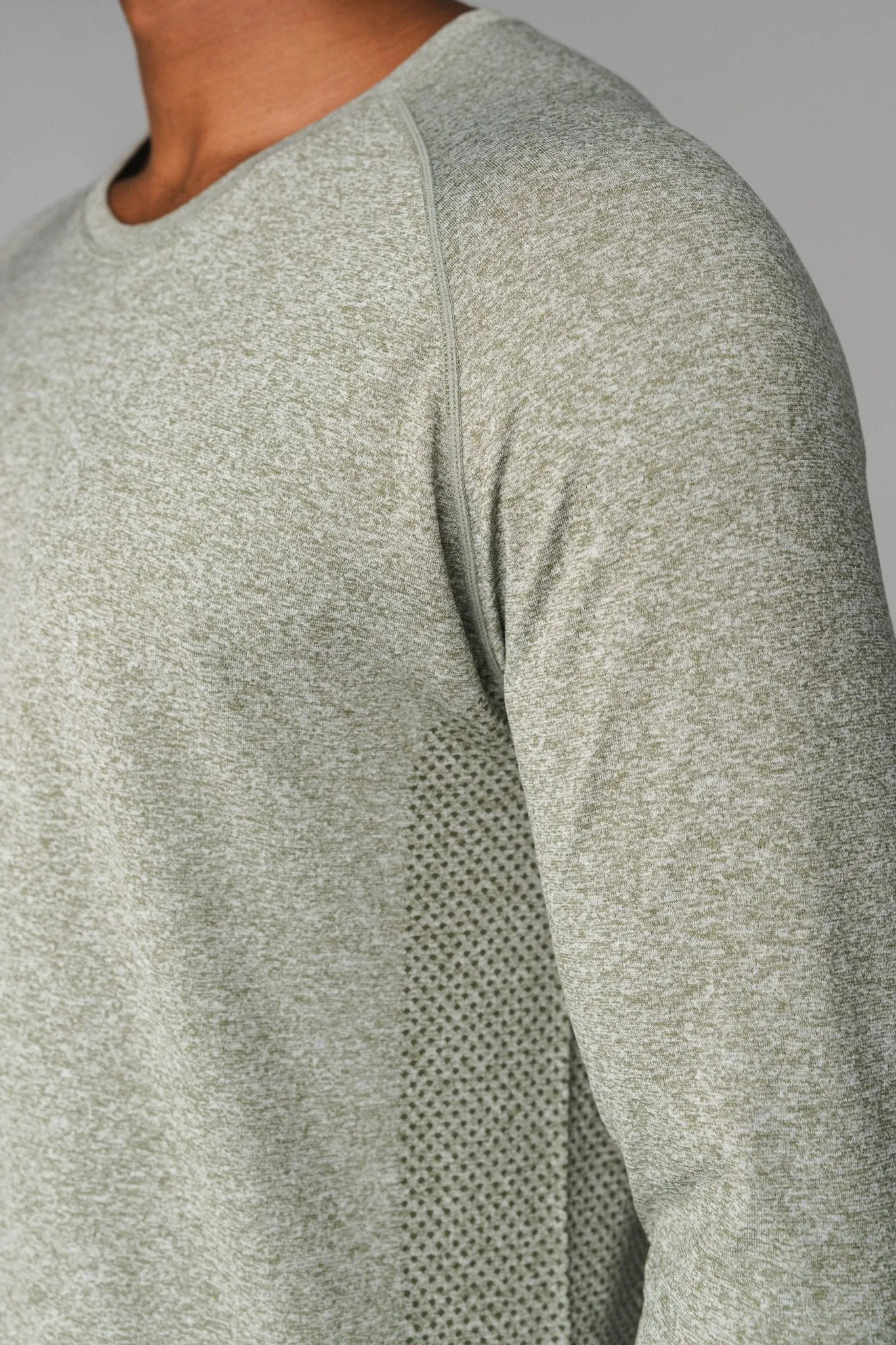Vitality Kinetic® Long Sleeve Tee - Willow Marl sold by Balance Athletica product image thumbnail 5