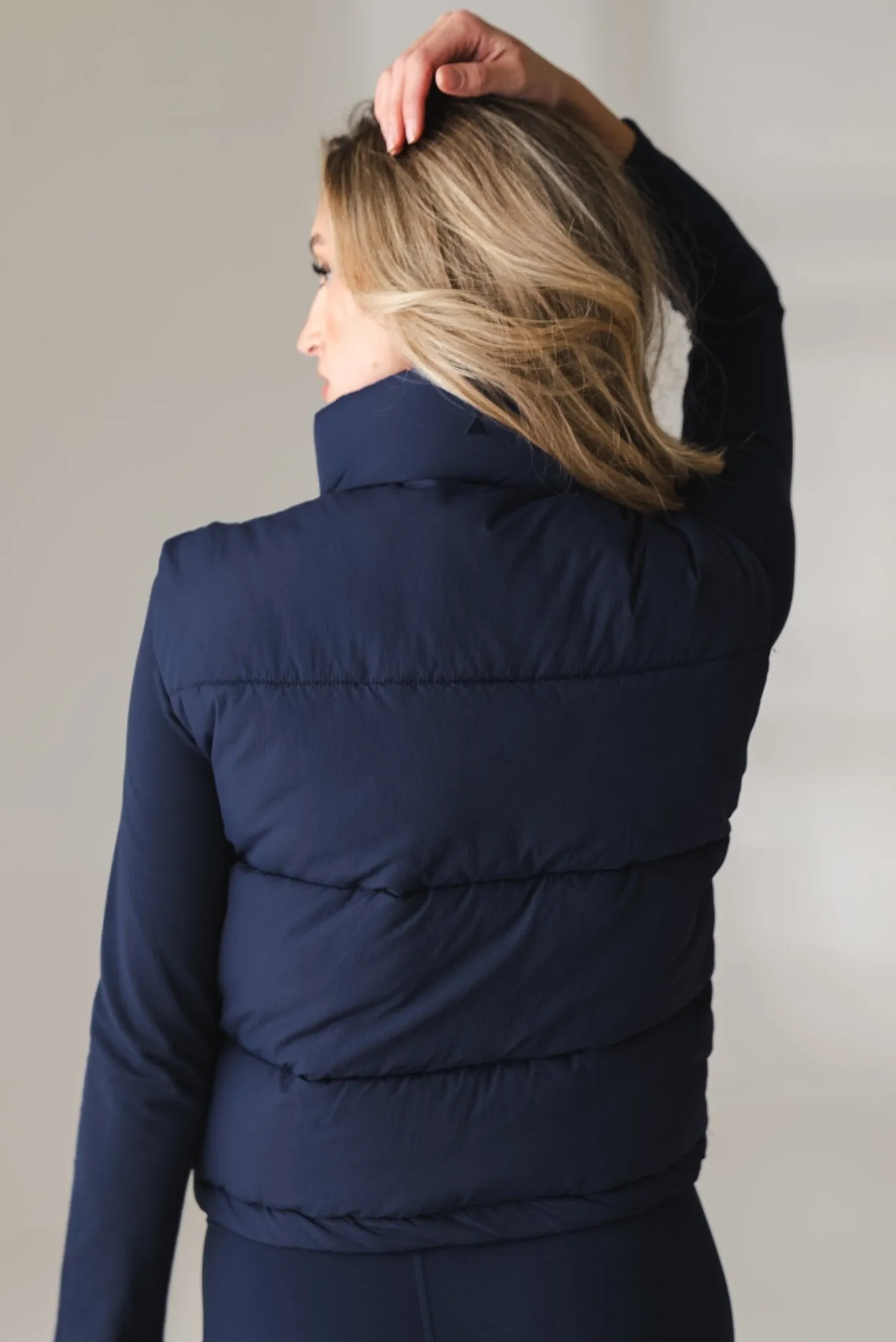 Vitality Puffer Vest - Sapphire sold by Balance Athletica product image thumbnail 4