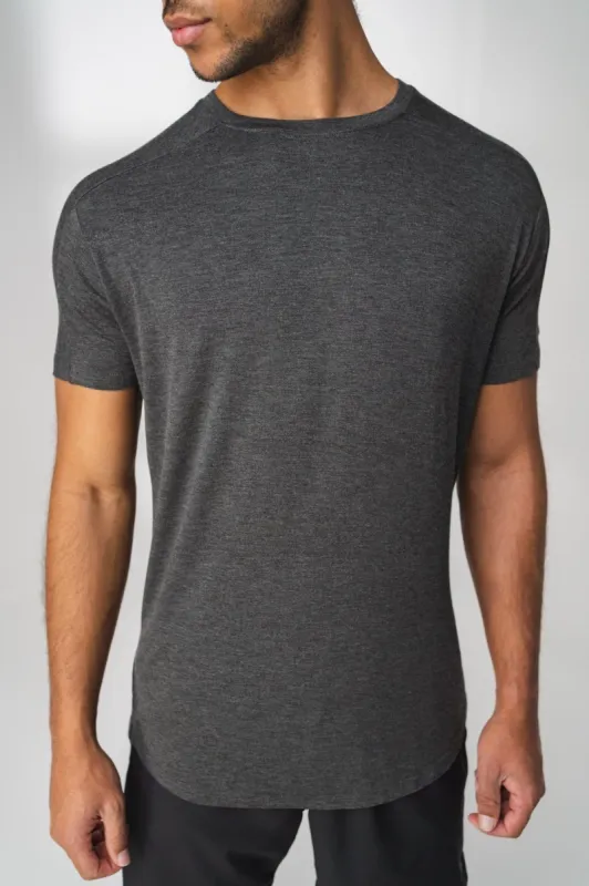 The Vital Tee - Midnight Heather sold by Balance Athletica