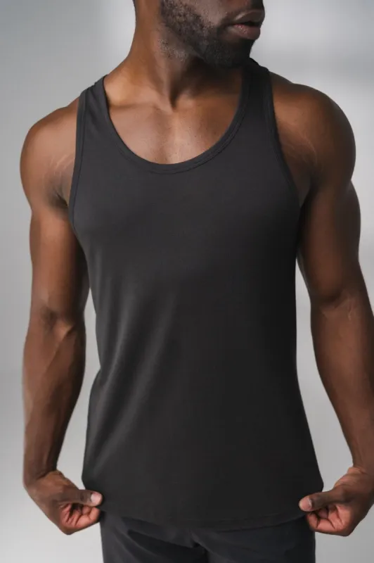 The Rise Tank - Midnight sold by Balance Athletica