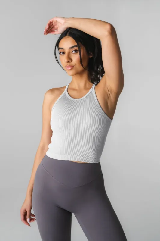 Vitality Synergy Open Back Tank - Ash sold by Balance Athletica