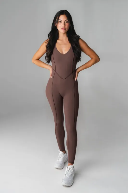 Cloud II™ X Jumpsuit - Cocoa Contrast sold by Balance Athletica