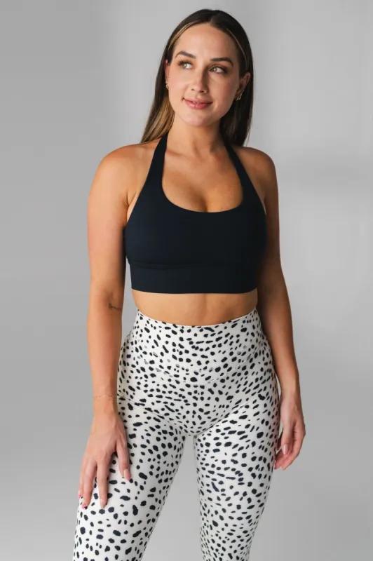 Vitality Ascend II Halter Bra - Midnight  - Revitalized sold by Balance Athletica
