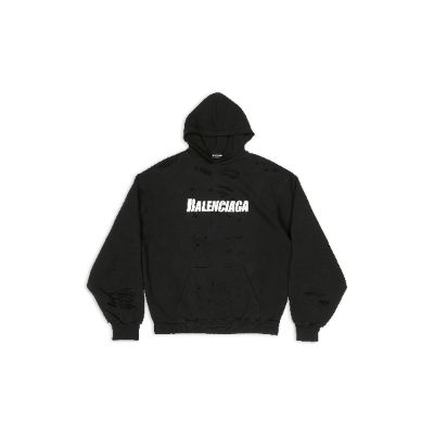 caps destroyed hoodie sold by Balenciaga