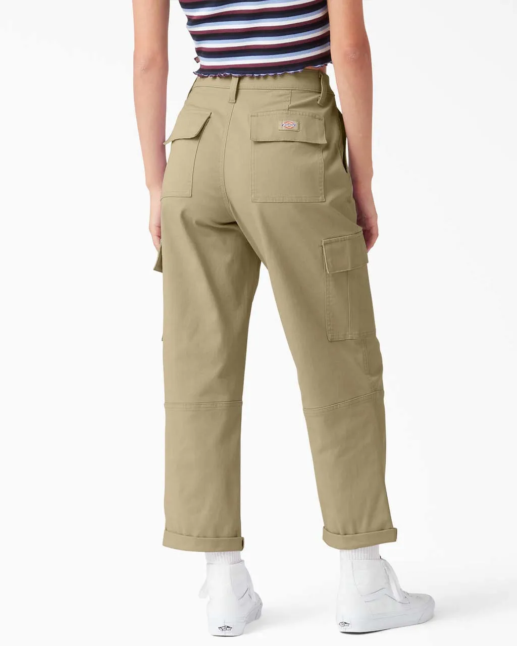 Relaxed Fit Cropped Cargo Pants - Desert Sand sold by ban.do product image thumbnail 3