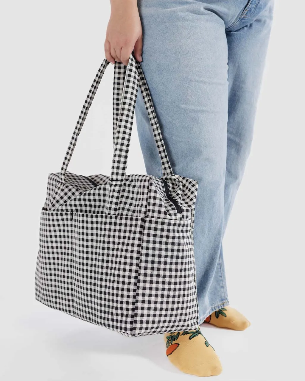 Cloud Carry-On Bag - Black & White Gingham sold by ban.do product image thumbnail 2