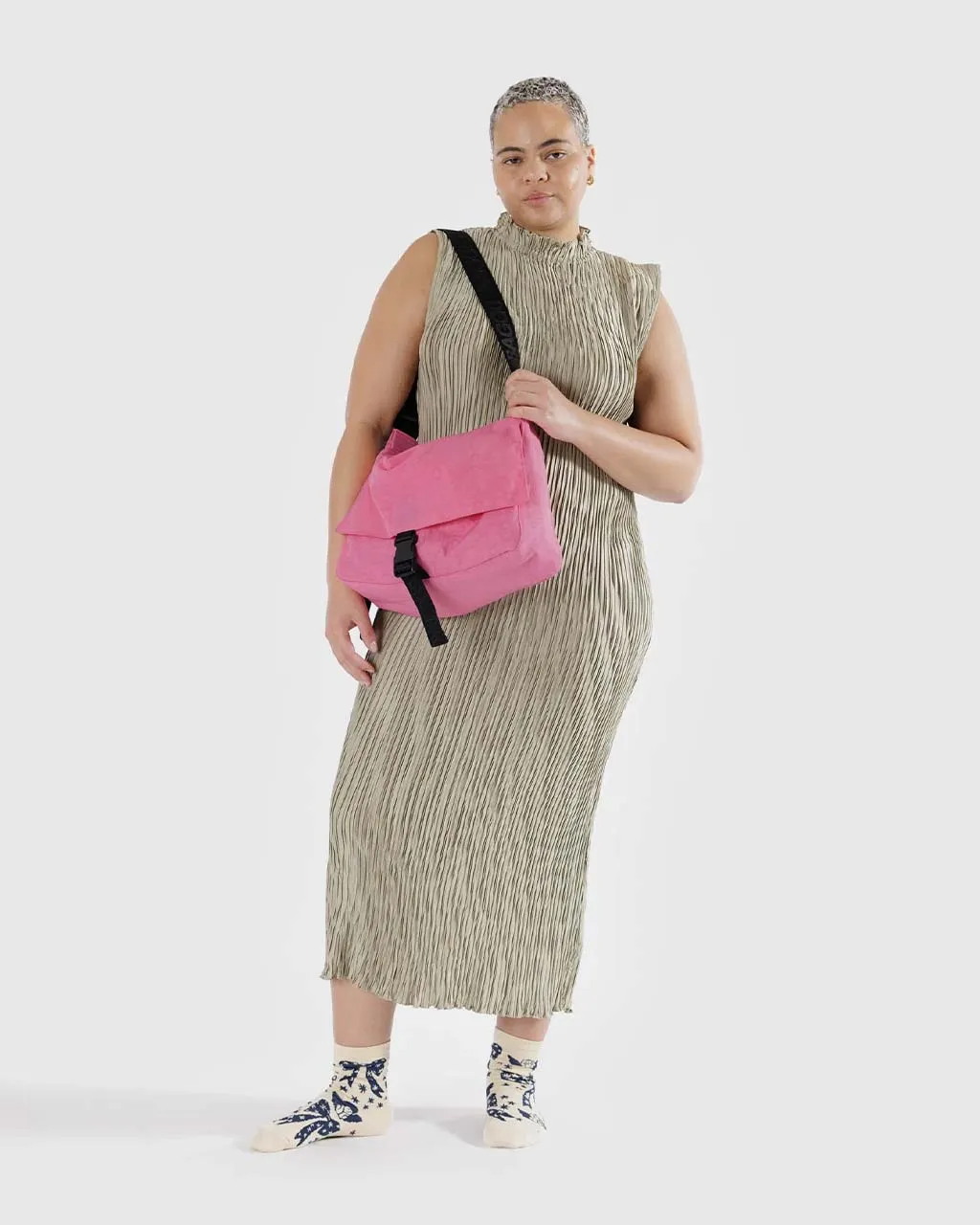 Nylon Messenger Bag - Azalea Pink sold by ban.do product image thumbnail 2