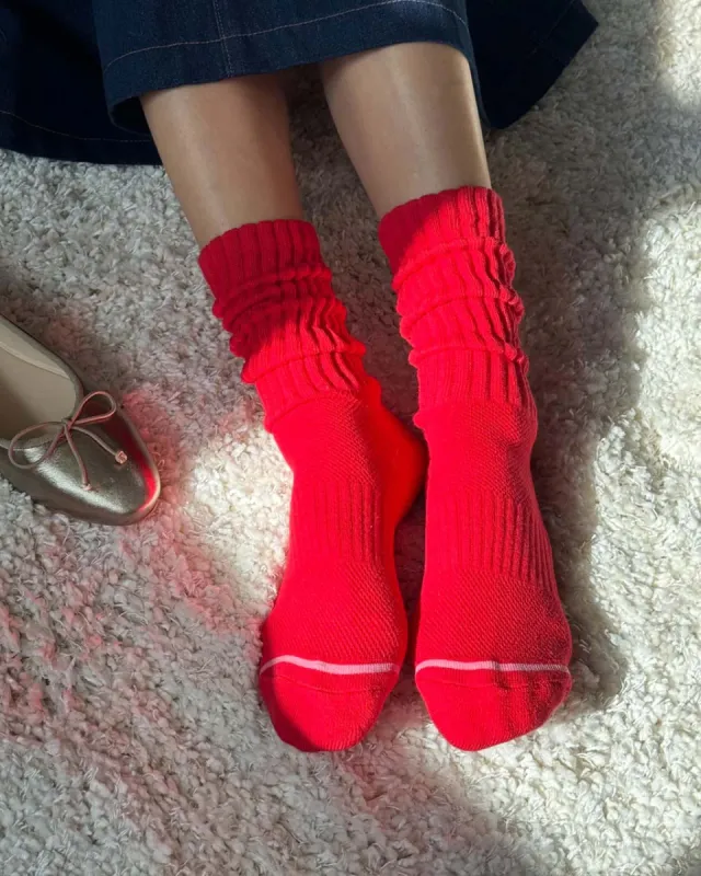 Ballet Socks - Strawberry sold by ban.do