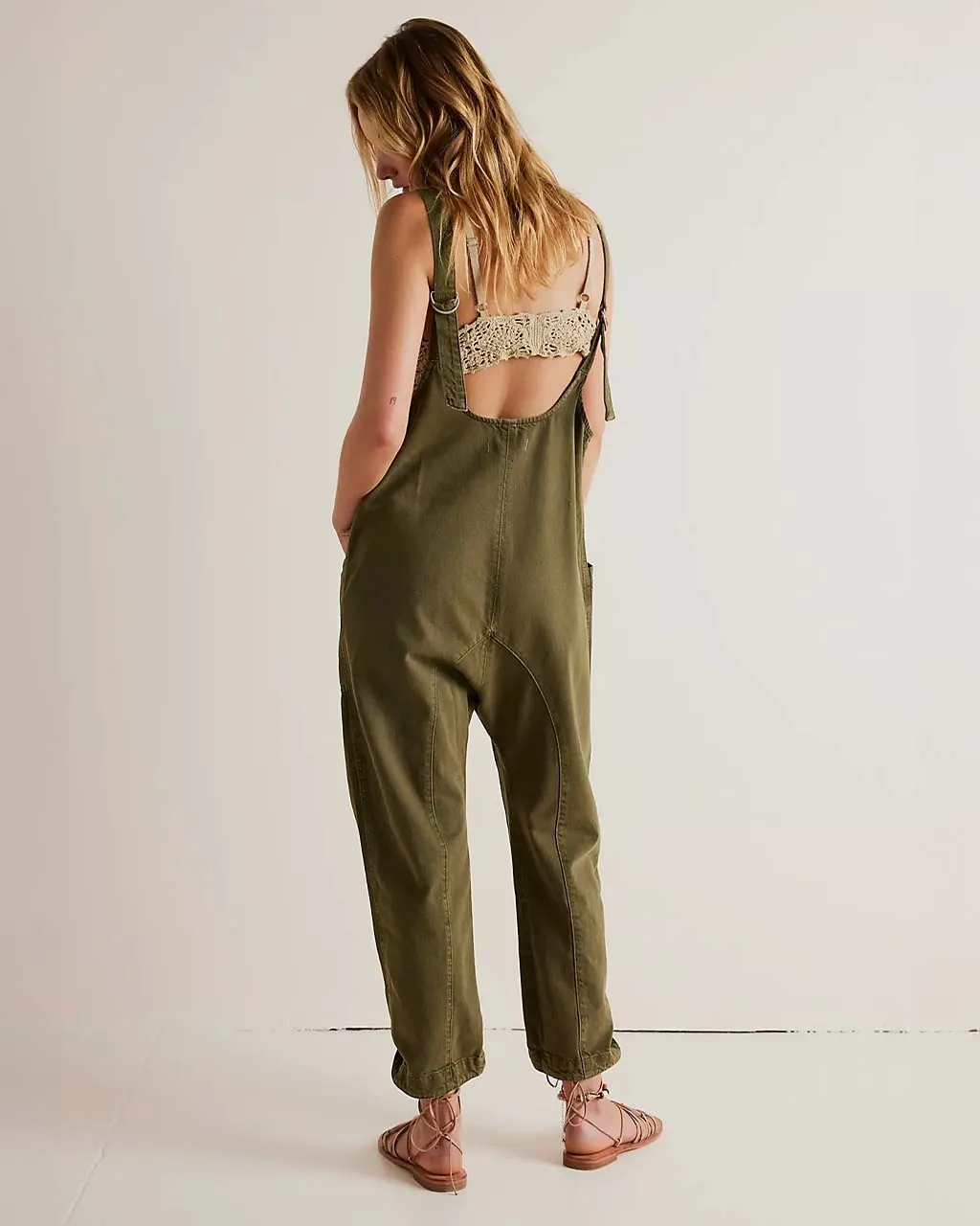 We The Free High Roller Jumpsuit - Moss Stone sold by ban.do product image thumbnail 2