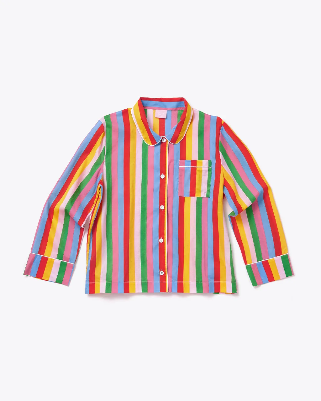 Long Sleeve Leisure Top - Rainbow Stripes sold by ban.do