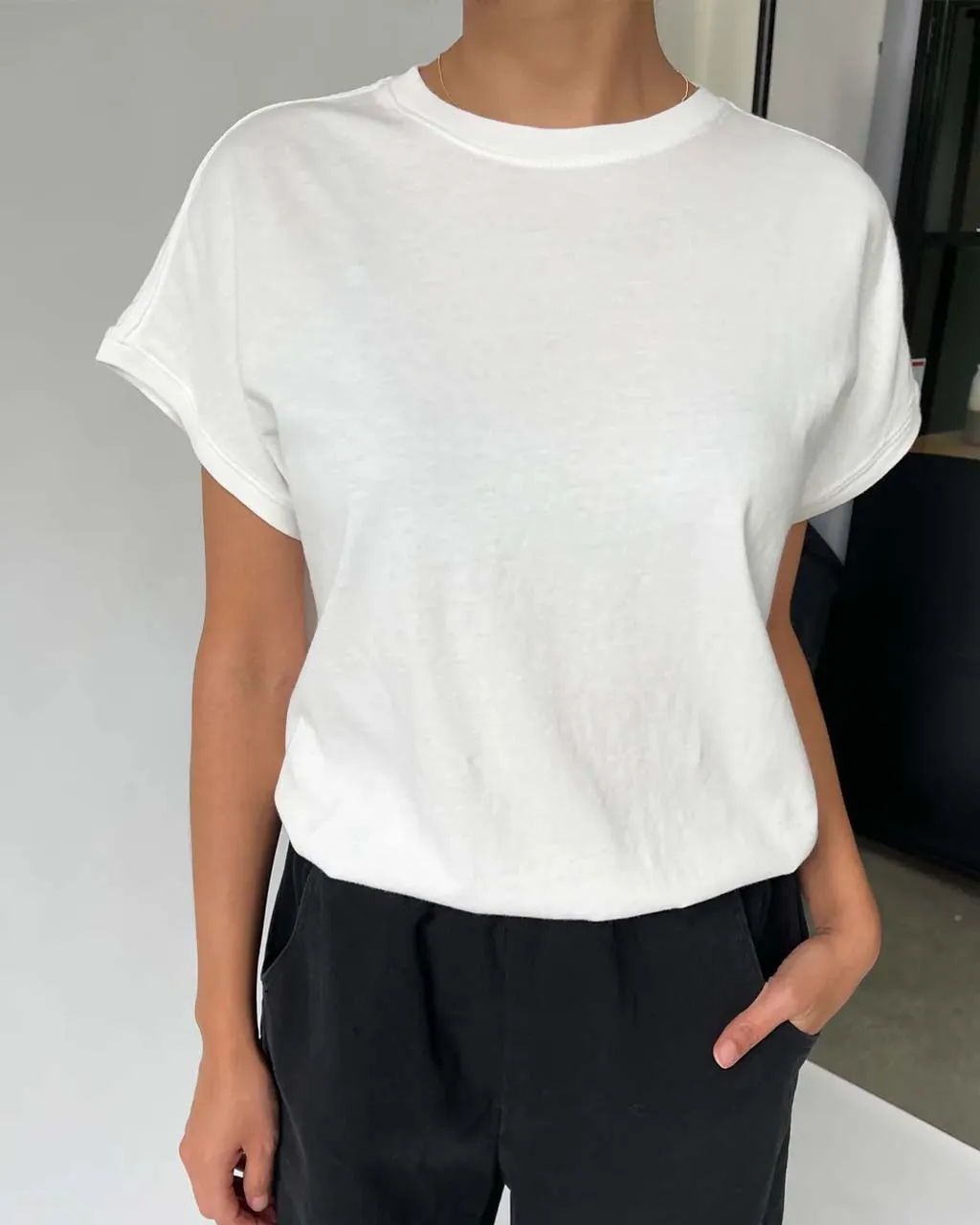 Ease Tee - Vintage White sold by ban.do