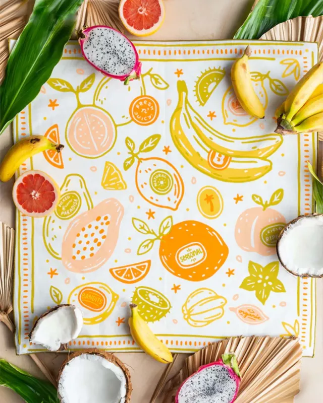 Picked From Paradise Organic Cotton Bandana sold by ban.do