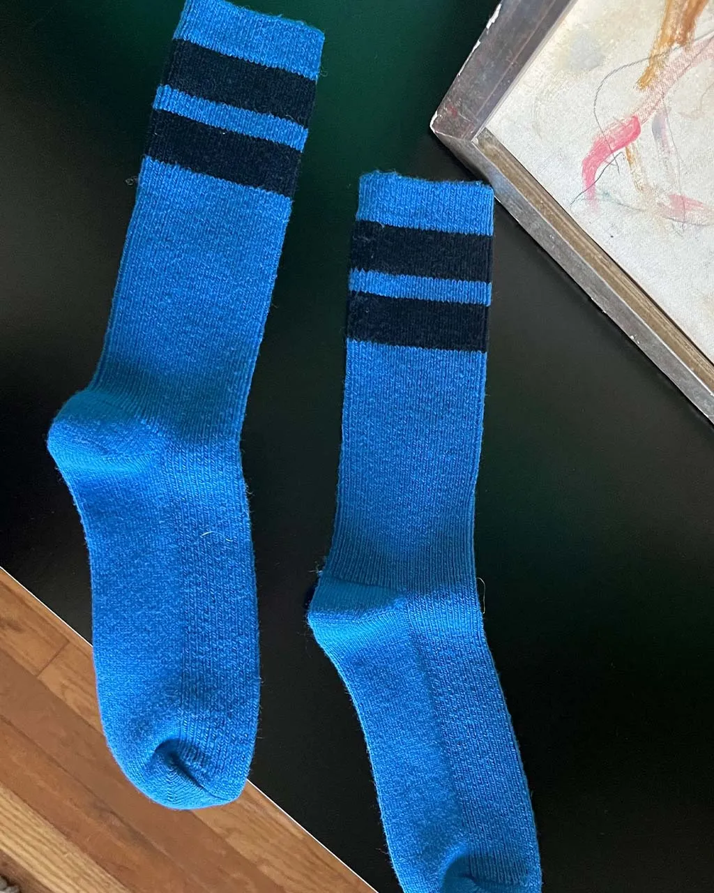 Grandpa Varsity Socks - Blue Navy Stripe sold by ban.do product image thumbnail 2