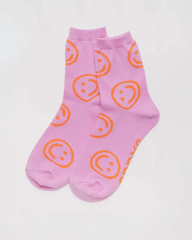 Crew Socks - Peony Happy made by ban.do