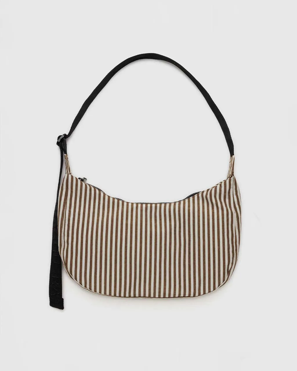 Medium Nylon Crescent Bag - Brown Stripe sold by ban.do