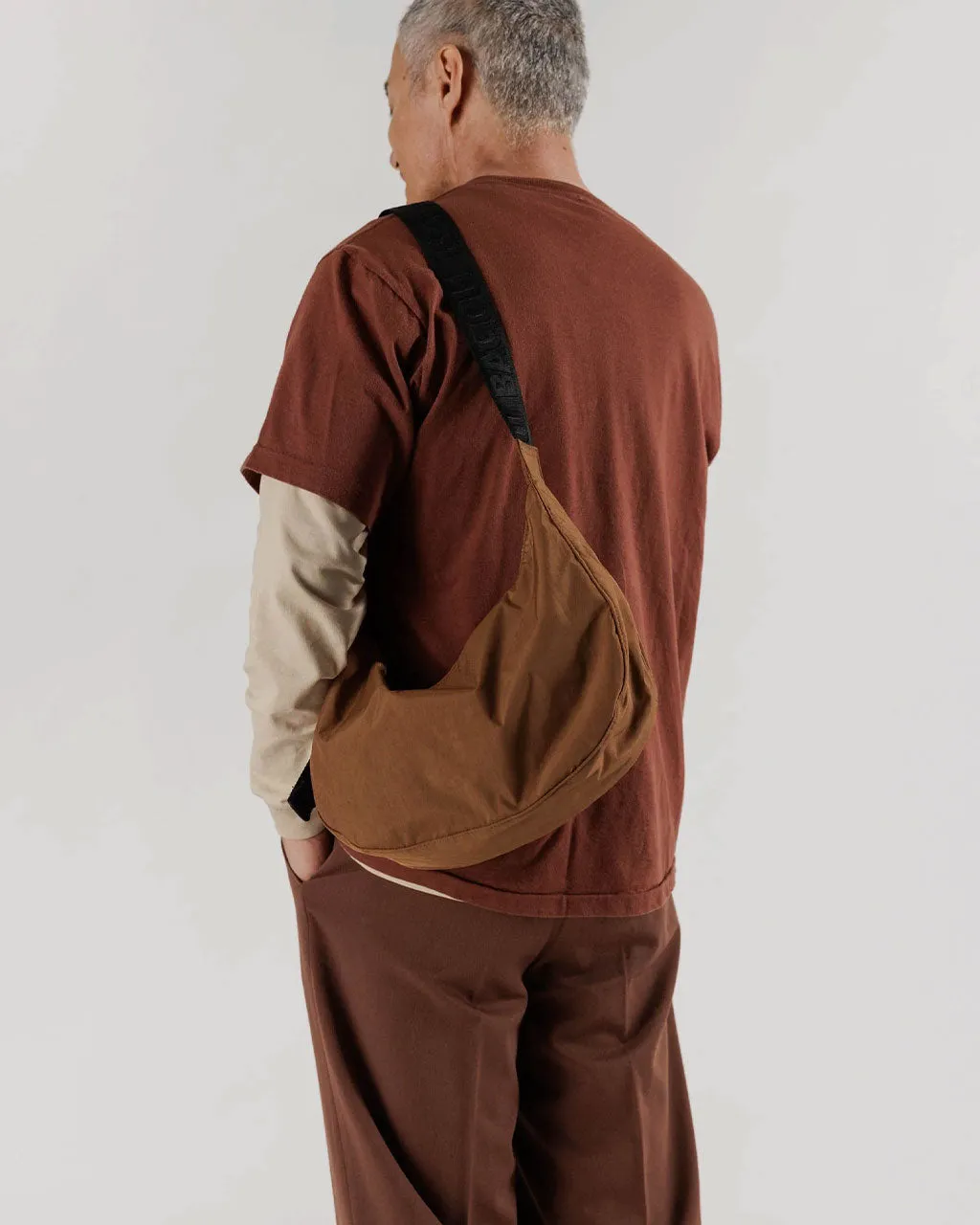 Medium Nylon Crescent Bag - Brown sold by ban.do product image thumbnail 2