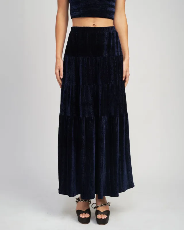 Micah Midi Skirt - Navy sold by ban.do