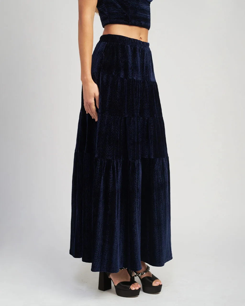 Micah Midi Skirt - Navy sold by ban.do product image thumbnail 2