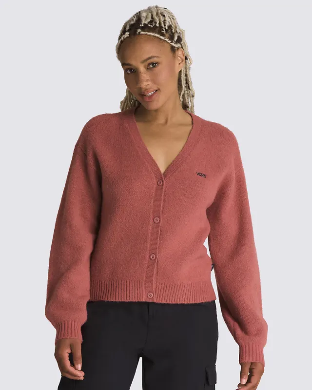 Hadley Relaxed Cardigan - Whithered Rose sold by ban.do