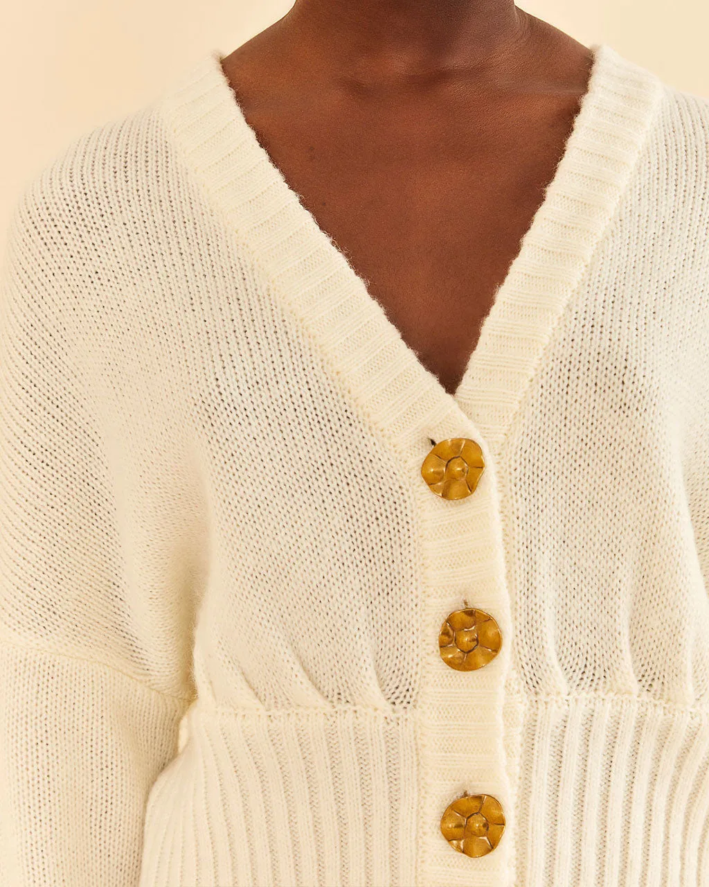 Off-White Bubble Knit Cardigan sold by ban.do product image thumbnail 3