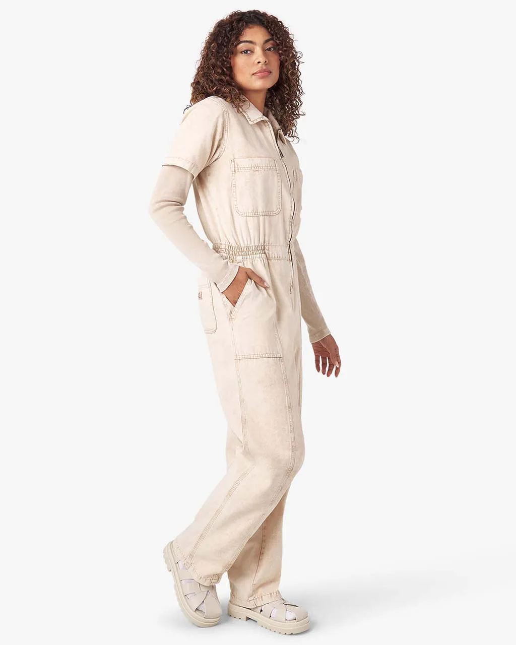 Newington Coveralls - Sandstone sold by ban.do product image thumbnail 3
