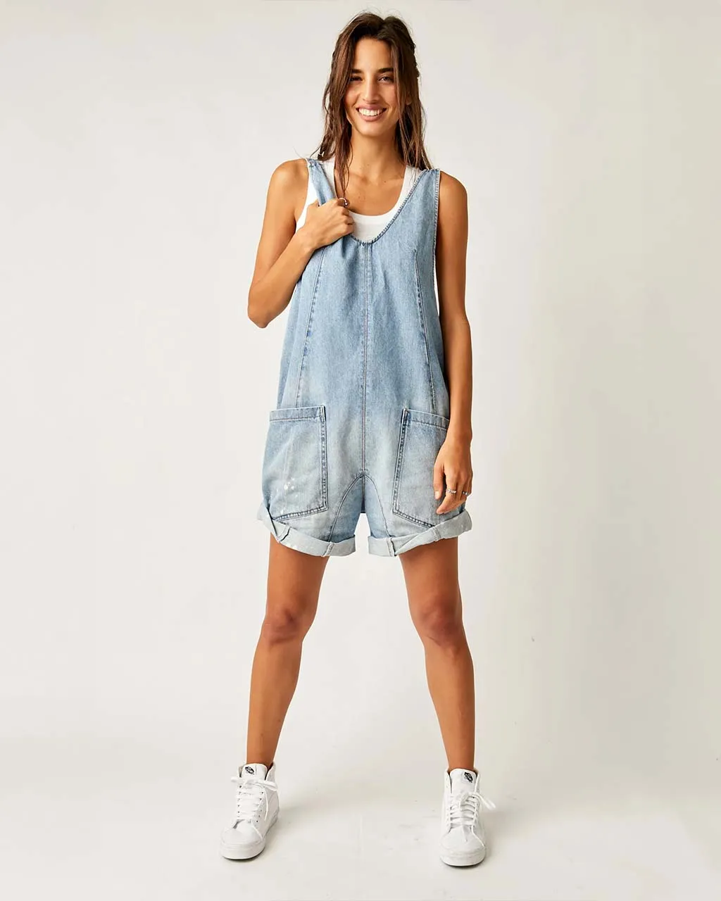 We The Free High Roller Shortalls - Bright Eyes sold by ban.do product image thumbnail 4