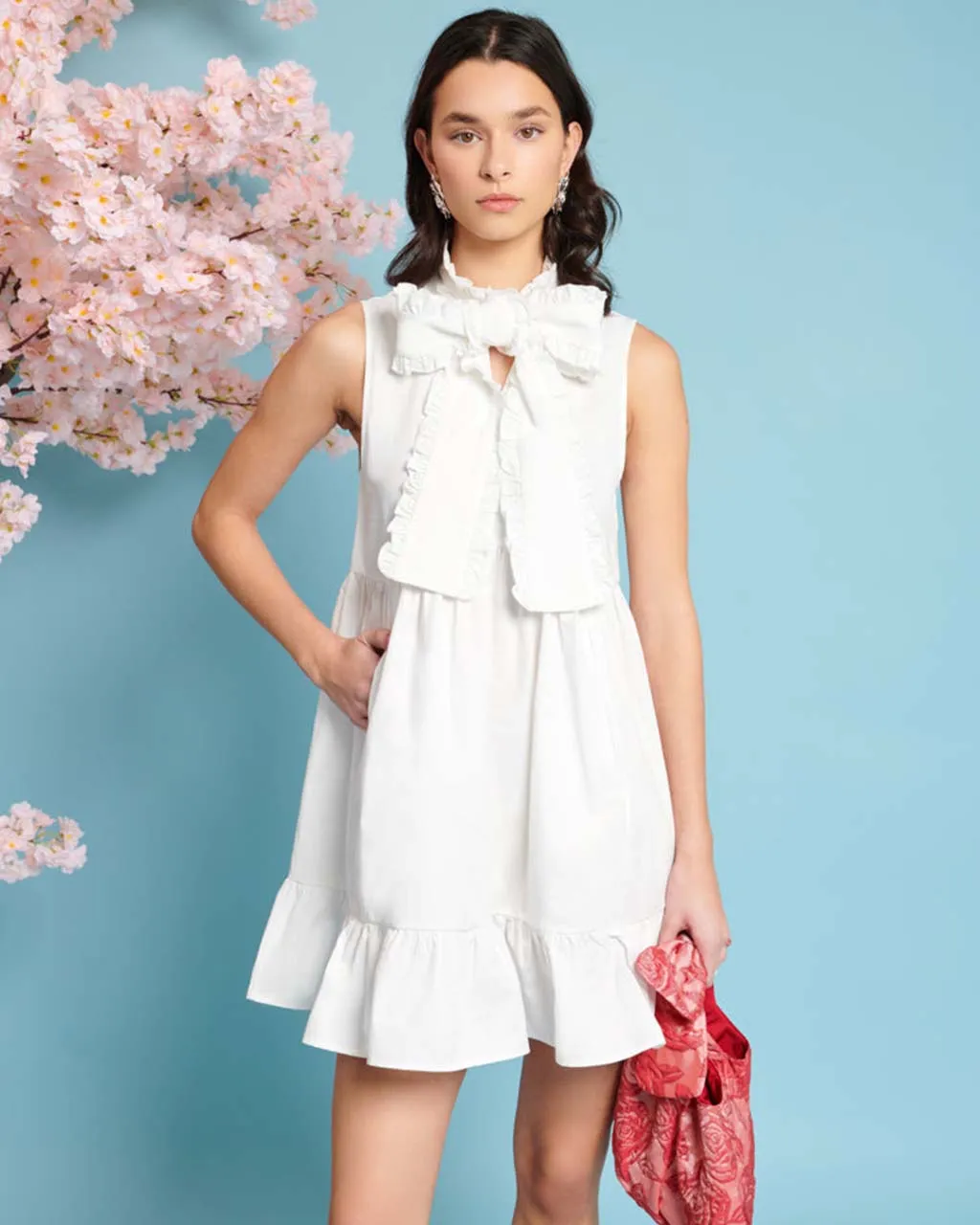 Enchanted Bow Dress - True White sold by ban.do
