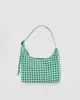 Mini Nylon Shoulder Bag - Green Gingham sold by ban.do