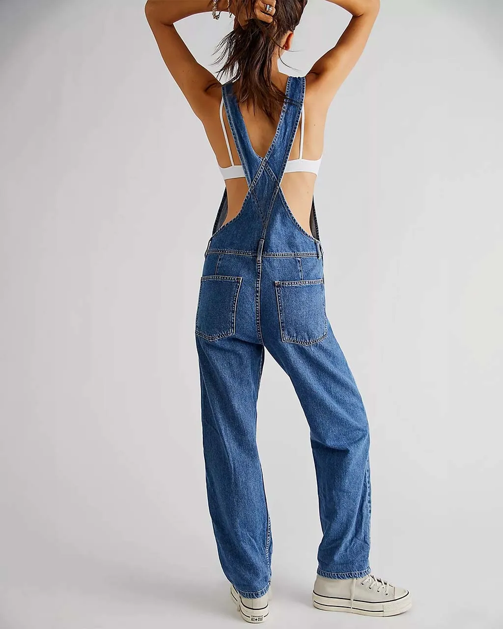 We The Free Ziggy Denim Overalls - Sapphire Blue sold by ban.do product image thumbnail 2