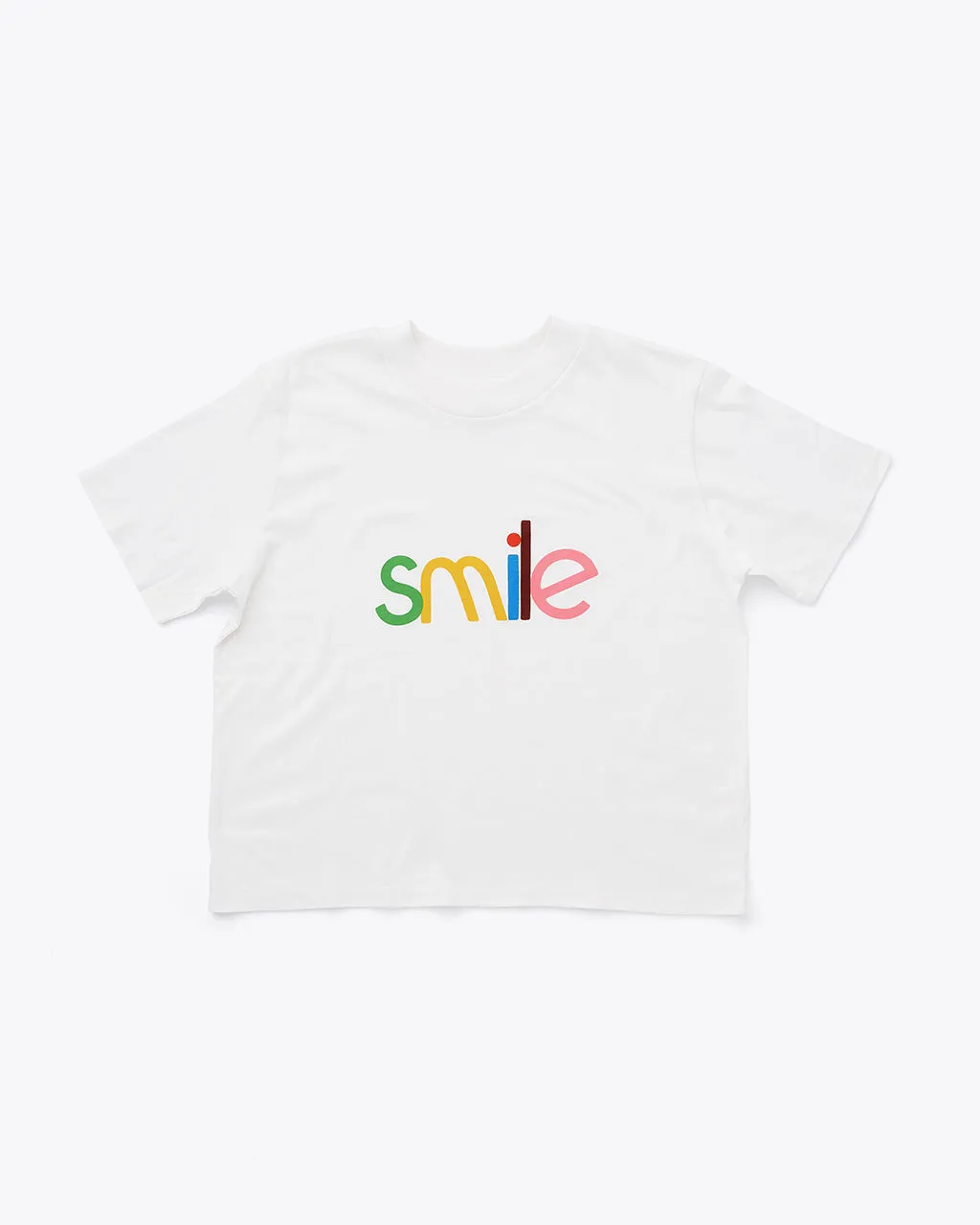 Smile Boxy Tee - Ivory sold by ban.do