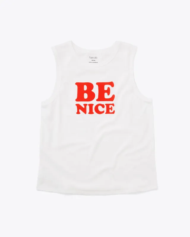Be Nice Muscle Tank sold by ban.do