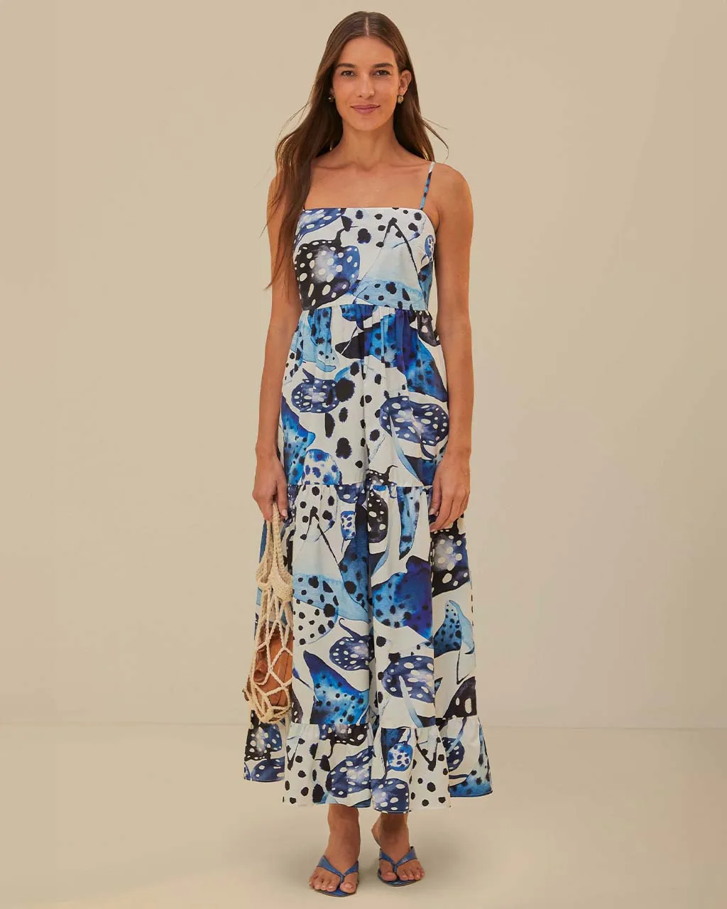 Off-White Mantas Organic Cotton Maxi Dress sold by ban.do product image thumbnail 3